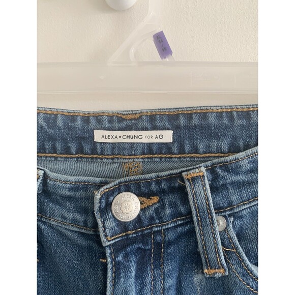 Alexa Chung for AG  Cotton Blend Straight Leg Medium Wash Jeans 25R - Picture 2 of 6
